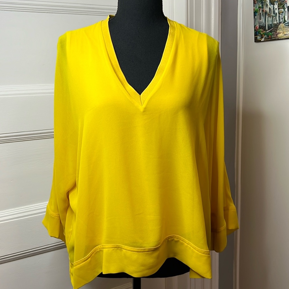 ZARA CANARY YELLOW BLOUSE